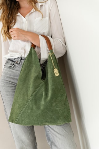 Nubuck Shopper Eleonora - Groen