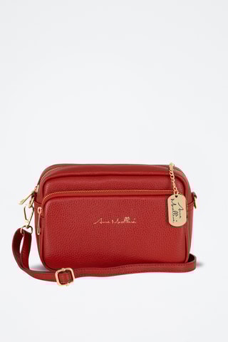 Leren Schoudertas Tabita  - Rood