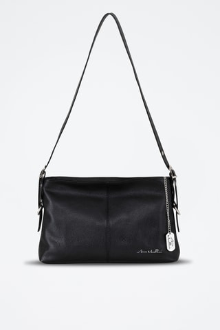 Leren Trendy Handtas Brigida - Zwart