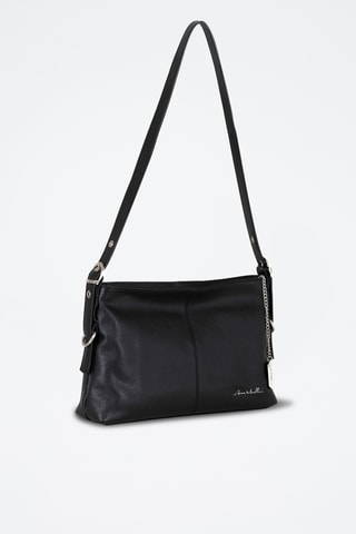Leren Trendy Handtas Brigida - Zwart
