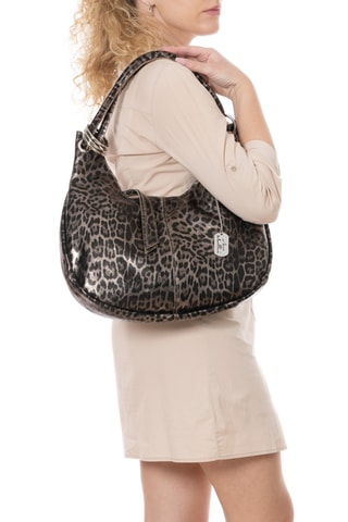 Leren Trendy Handtas Lucetta - Taupe