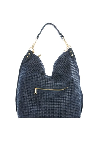 Leren Handtas Caroline - Blauw