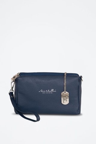 Leren Schoudertas Idalia - Blauw