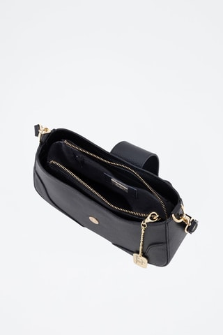 Leren Handtas Clelia  - Zwart
