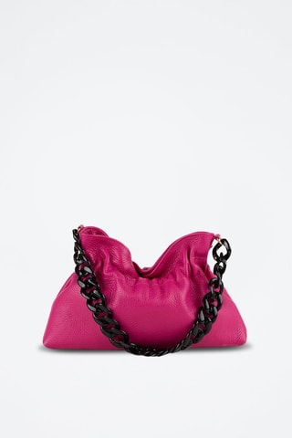 Leren Handtas - Fuchsia