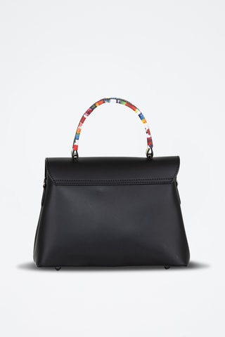 Leren Handtas Anna Signature - Zwart