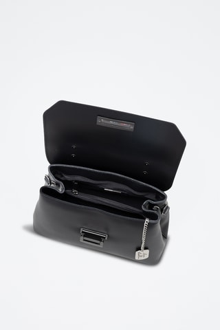 Leren Handtas Anna Signature - Zwart