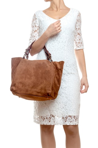 Leren Shopper Gimignano - Bruin