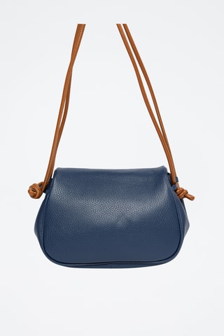 Leren Schoudertas Drina  - Marineblauw