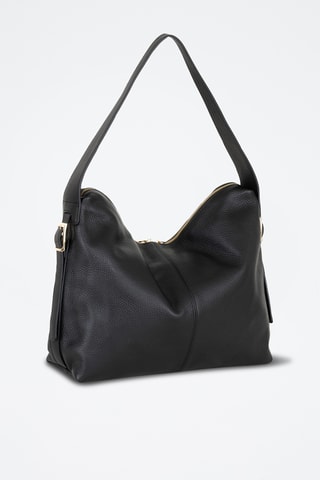 Leren Shopper Milina - Zwart