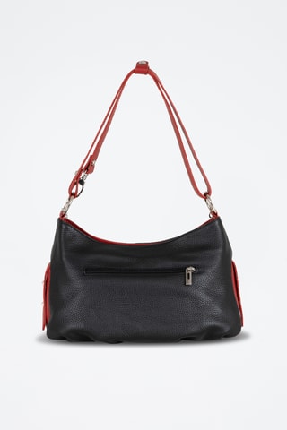 Leren Trendy Handtas Mia - Zwart
