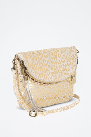 Leren Schoudertas Riccarda - Beige