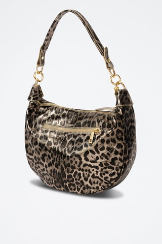 Leren Trendy Handtas Crocifissa - Taupe