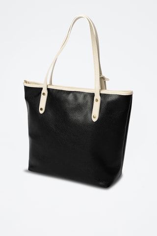 Leren Shopper Lauretta - Zwart
