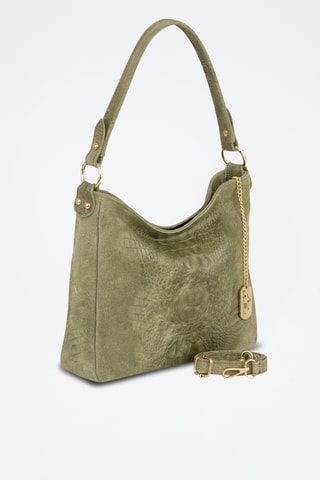 Leren Handtas Linda   - Groen