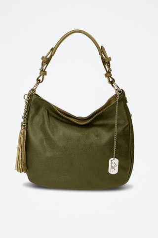 Leren Trendy Handtas Florella - Groen