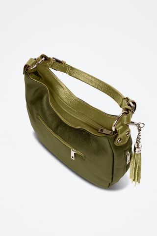 Leren Trendy Handtas Florella - Groen