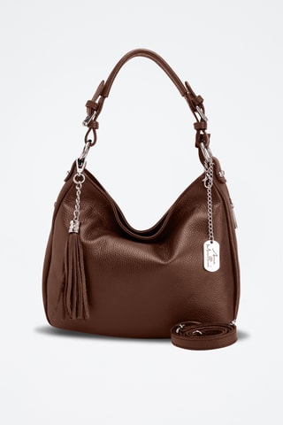 Leren Trendy Handtas Florella - Bruin