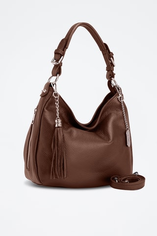Leren Trendy Handtas Florella - Bruin