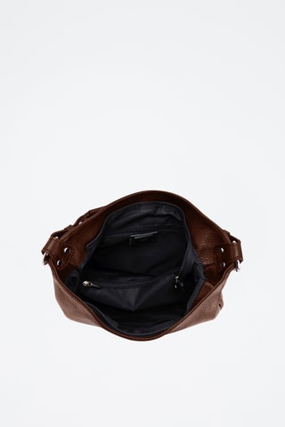 Leren Trendy Handtas Florella - Bruin