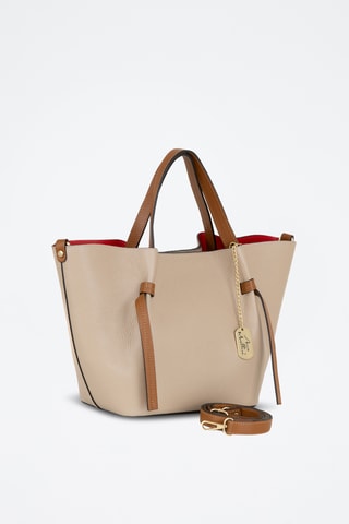 Leren Handtas Pietrina - Taupe