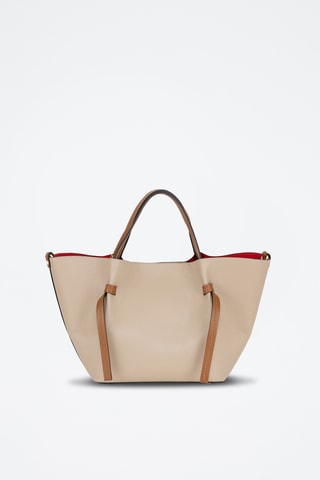 Leren Handtas Pietrina - Taupe