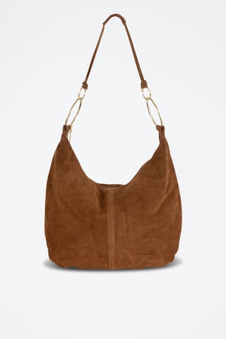 Nubuck Trendy Handtas Damiana - Bruin