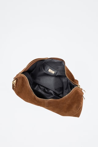 Nubuck Trendy Handtas Damiana - Bruin