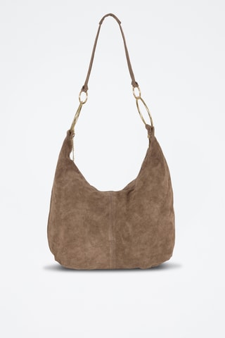 Nubuck Trendy Handtas Damiana - Taupe