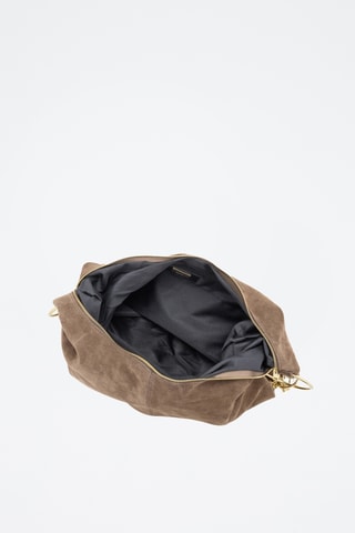 Nubuck Trendy Handtas Damiana - Taupe