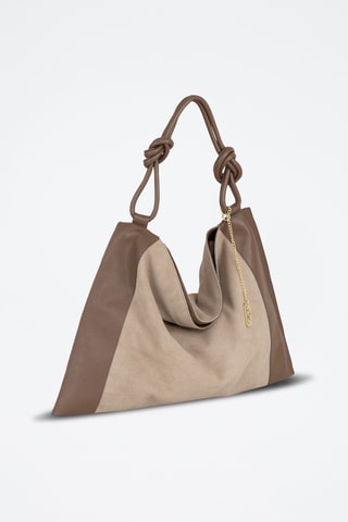 Leren Shopper Ferdinanda - Taupe