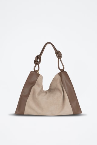 Leren Shopper Ferdinanda - Taupe