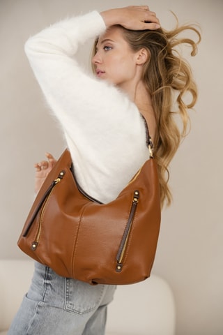 Leren Shopper Isidora - Bruin