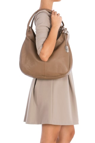 Leren Handtas Alba - Camel