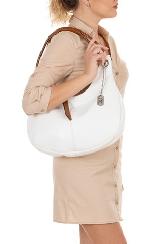 Leren Handtas Alba - Wit