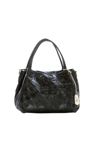 Mala em couro Clarissa - Preto  - Preto