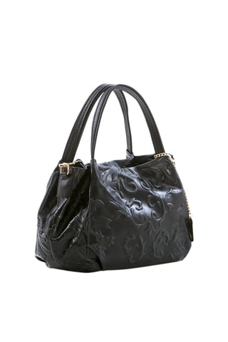 Mala em couro Clarissa - Preto  - Preto