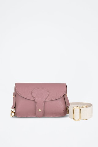 Leren Schoudertas Giusy  - Roze