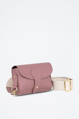 Leren Schoudertas Giusy  - Roze