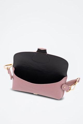 Leren Schoudertas Giusy  - Roze
