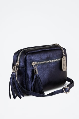 Leren Schoudertas Abrana  - Donkerblauw