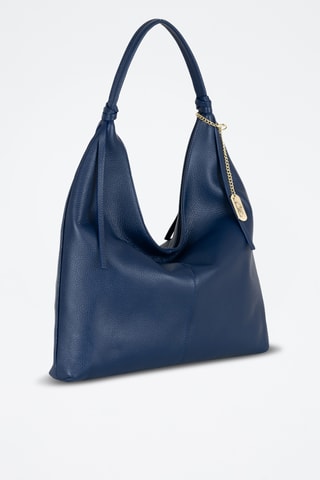 Leren Trendy Handtas Samuela - Blauw