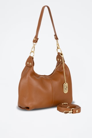 Leren Trendy Handtas Savina - Bruin