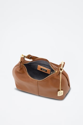 Leren Trendy Handtas Savina - Bruin