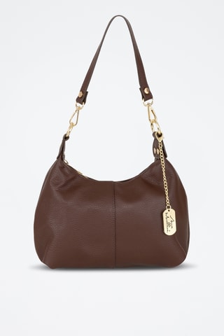 Leren Trendy Handtas Savina - Bruin