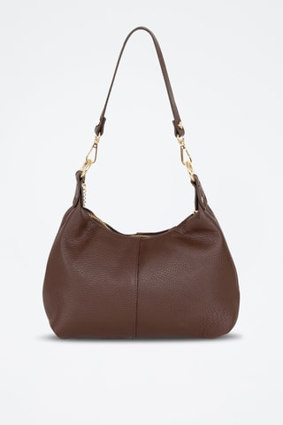 Leren Trendy Handtas Savina - Bruin