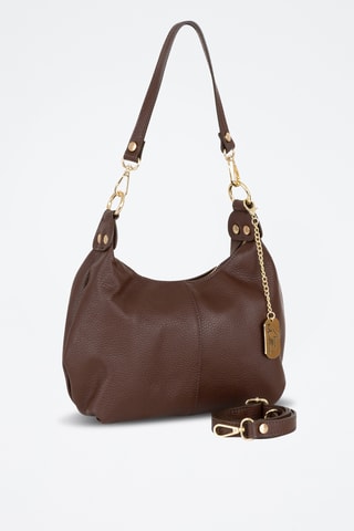Leren Trendy Handtas Savina - Bruin