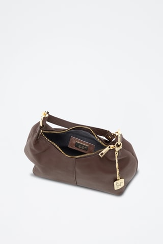 Leren Trendy Handtas Savina - Bruin