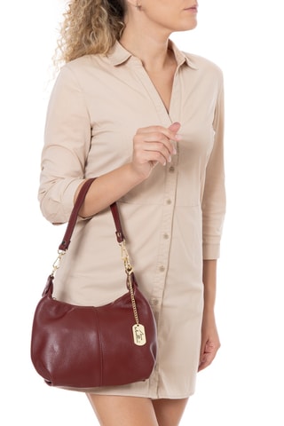 Leren Trendy Handtas Savina - Rood