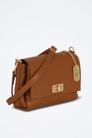 Leren Schoudertas Matalia  - Bruin